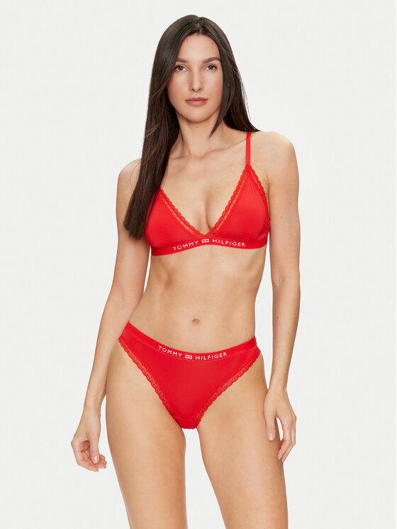 Tommy Hilfiger Tommy Hilfiger Trikotni nedrček UW0UW04242 Rdeča