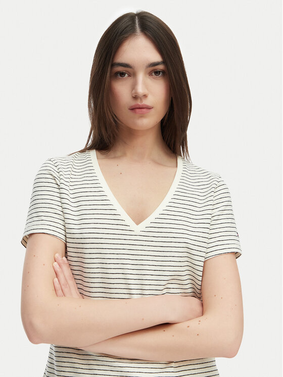 Tommy Hilfiger Tommy Hilfiger Тишърт WW0WW48704 Бял Regular Fit