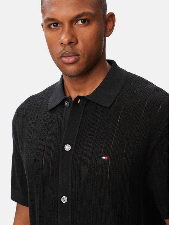 Tommy Hilfiger Tommy Hilfiger Camicia MW0MW43249 Nero Regular Fit