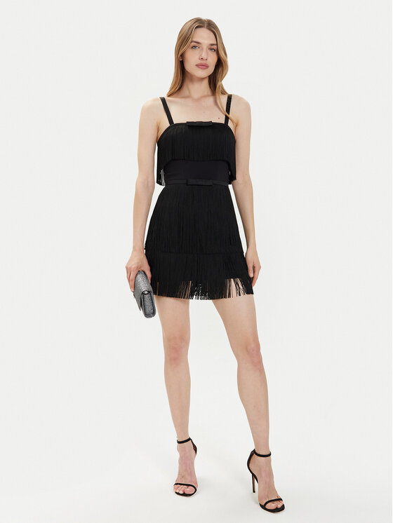 Elisabetta Franchi Elisabetta Franchi Abito da cocktail AB-635-42E2 Nero Regular Fit
