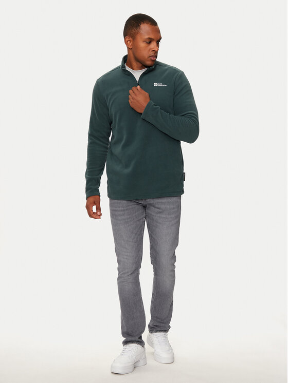 Jack Wolfskin Jack Wolfskin Flis Taunus 1709522 Zelena Regular Fit