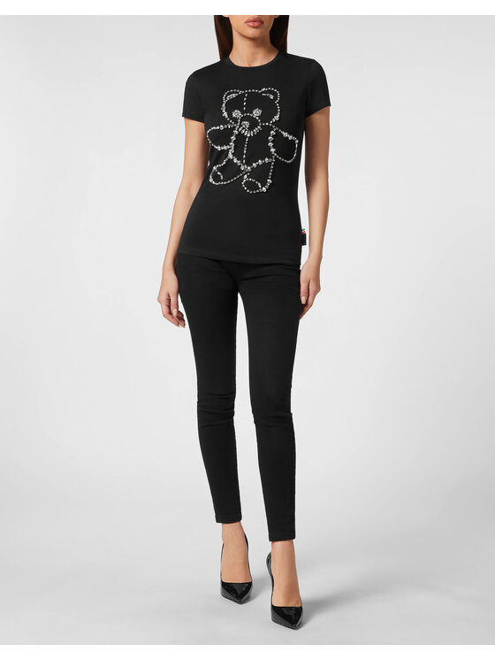 PHILIPP PLEIN PHILIPP PLEIN T-Shirt 4213 Czarny Regular Fit