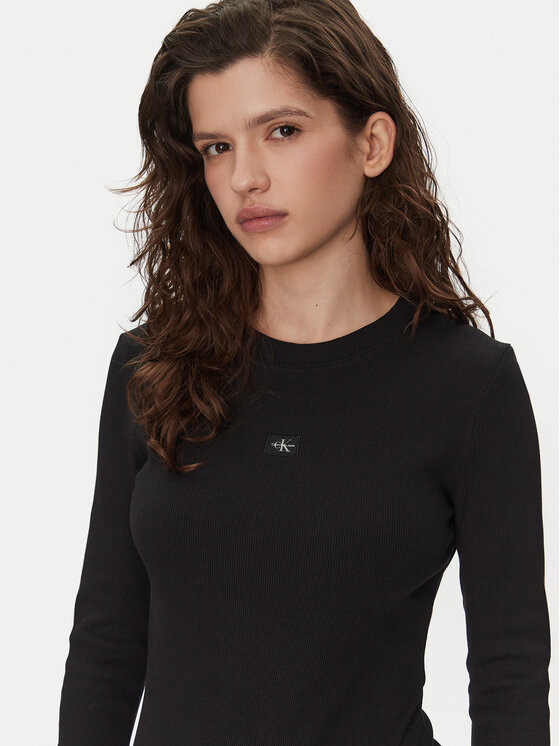 Calvin Klein Jeans Calvin Klein Jeans Každodenné šaty J20J225112 Čierna Slim Fit