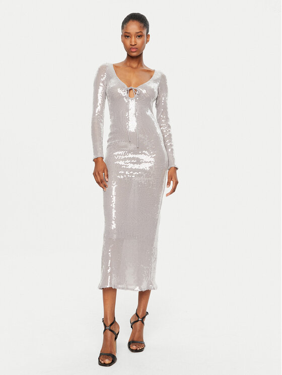 BARDOT BARDOT Rochie cocktail Verona 58859DB Argintiu Slim Fit