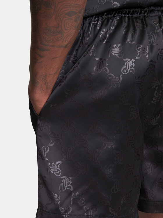 Karl Kani Karl Kani Sportske kratke hlače Signature All Over Print Resort PD00005302 Crna Regular Fit