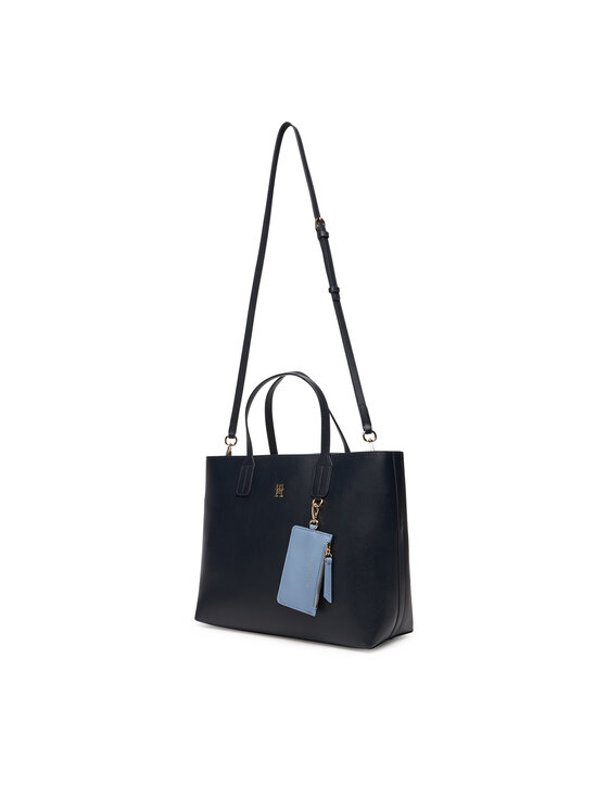 Tommy Hilfiger Tommy Hilfiger Käekott Th Icon Satchel AW0AW17683 Tumesinine