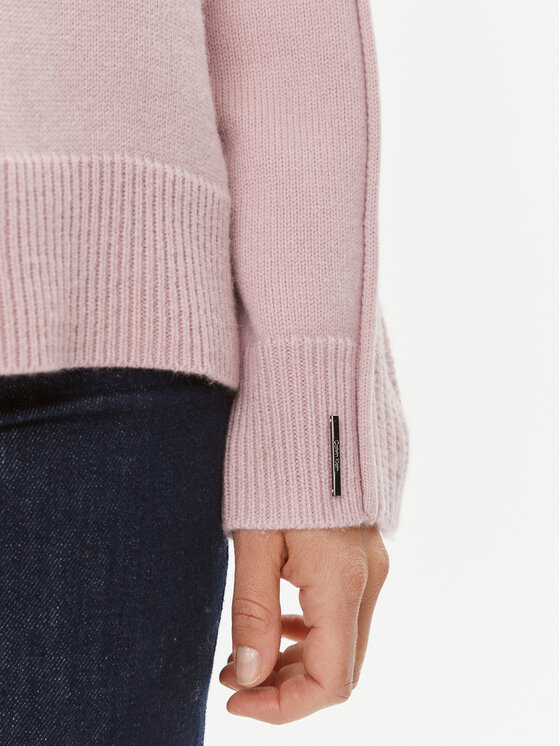 Calvin Klein Calvin Klein Rollkragenpullover K20K205985 Rosa Relaxed Fit