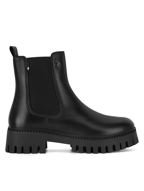 U.S. Polo Assn. U.S. Polo Assn. Kotníková obuv s elastickým prvkem ZUMBA001W/DLE1 Černá