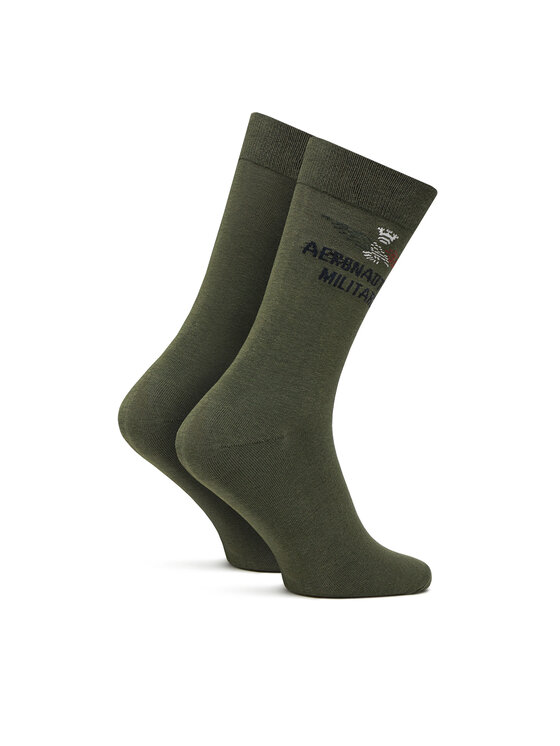 Aeronautica Militare Aeronautica Militare Muške visoke čarape 251CZ011L499 Zelena