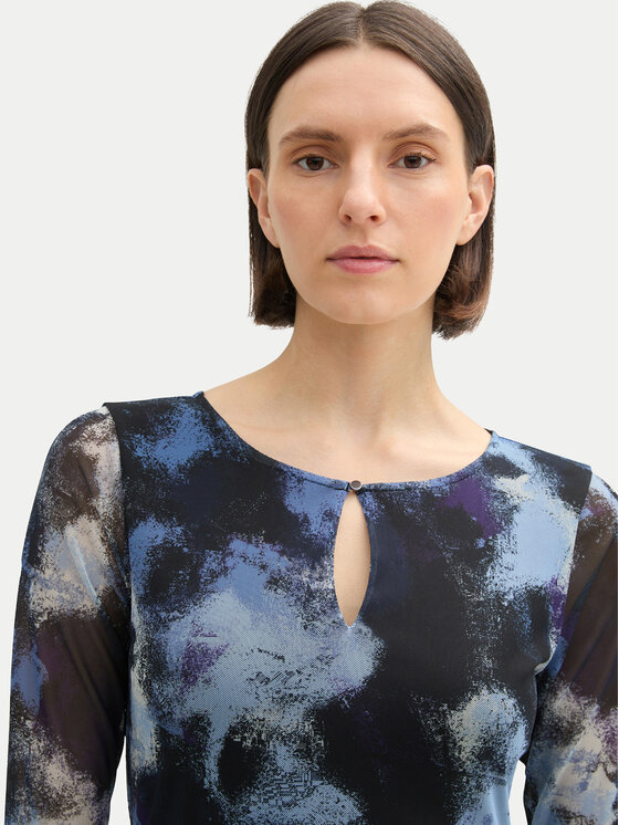 Tom Tailor Tom Tailor Každodenné šaty 1043038 Modrá Regular Fit