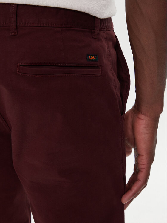 BOSS BOSS Chino 50510933 Tamnocrvena Slim Fit