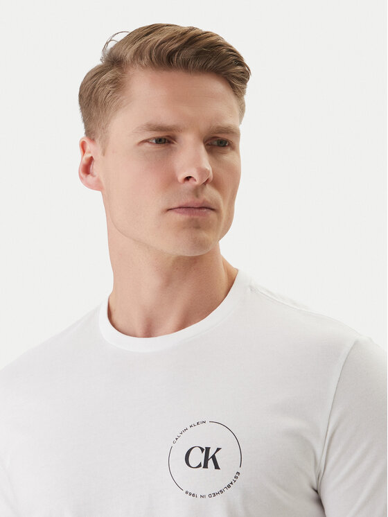 Calvin Klein Jeans Calvin Klein Jeans Tricou LV04RF801G Alb Regular Fit