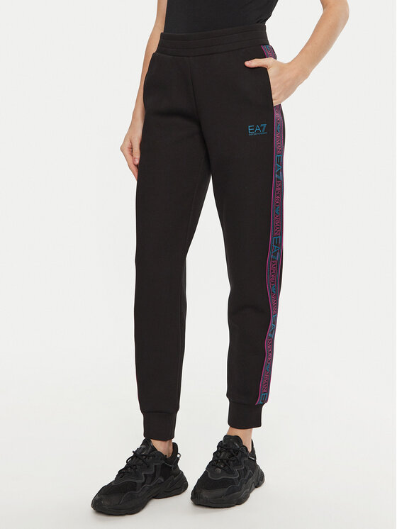 EA7 Emporio Armani EA7 Emporio Armani Donji dio trenerke 6DTP81 TJUXZ 1200 Crna Regular Fit
