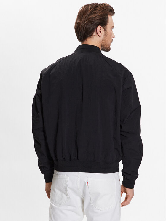 Calvin Klein Calvin Klein Bundy bomber Matt Crinkle Hero Bomber K10K111021 Čierna Regular Fit