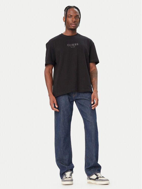 Guess Guess Тишърт M6BI55 K6192 Черен Oversize