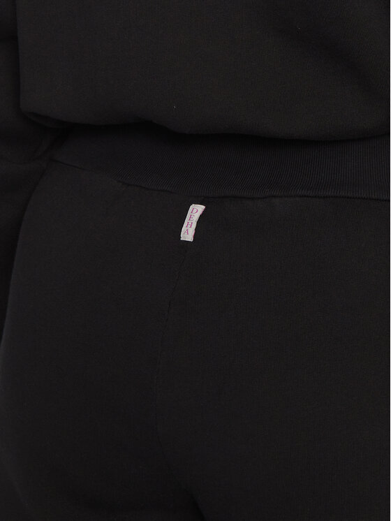 Deha Deha Donji dio trenerke C12055 Crna Regular Fit