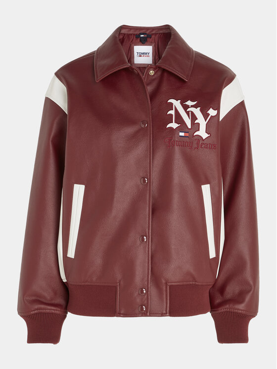 Tommy Jeans Tommy Jeans Μπουφάν από απομίμηση δέρματος Grunge DW0DW16588 Κόκκινο Regular Fit