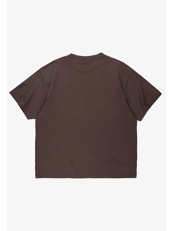 PROSTO. PROSTO. T-Shirt Shield Mini Splash Brązowy Oversize
