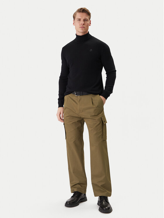 HUGO HUGO Текстилни панталони Craysen 50553180 Зелен Straight Fit