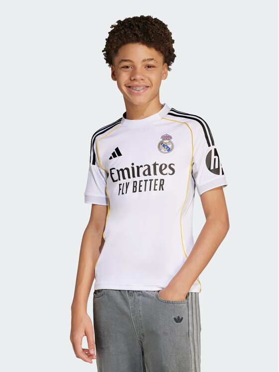 adidas adidas Koszulka techniczna Real Madrid 25/26 Home Jersey Biały Regular Fit