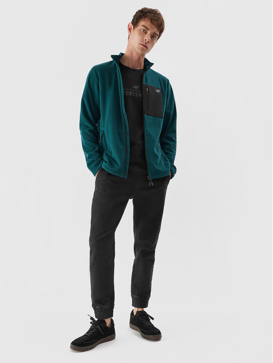 4F 4F Flis 4FAW23TFLEM123 Tirkizna Regular Fit