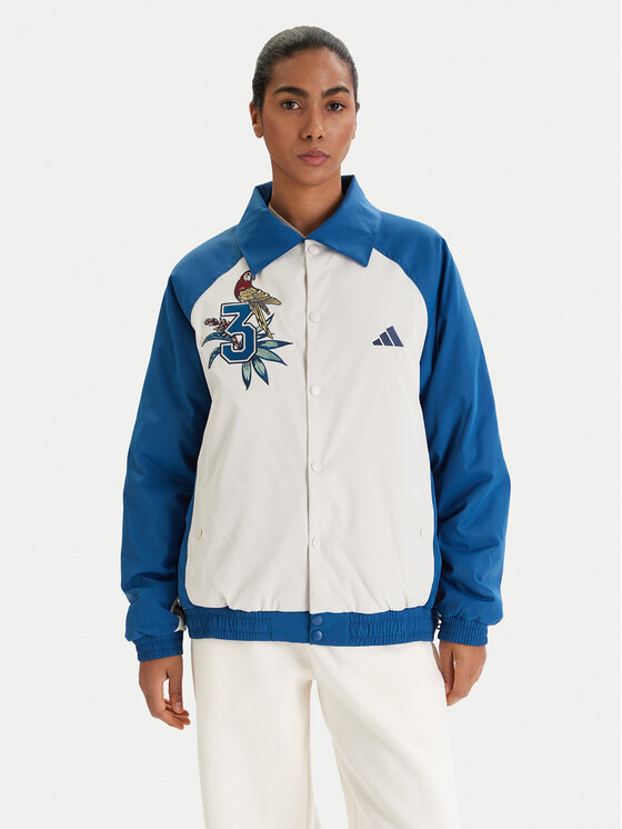 adidas adidas Mikina Farm Rio Premium KD2195 Modrá Oversize