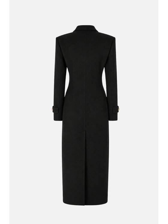 PINKO PINKO Zimní kabát Verici Cappoto Černá Tailored Fit