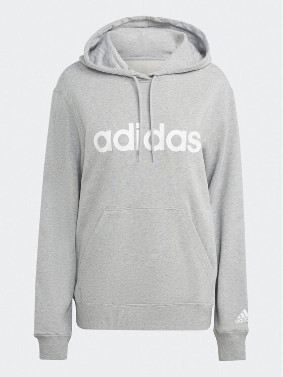 Adidas essential linear hoodie best sale