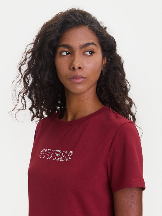 Guess Guess Marškinėliai V3BI11 J1314 Vyšninė Regular Fit