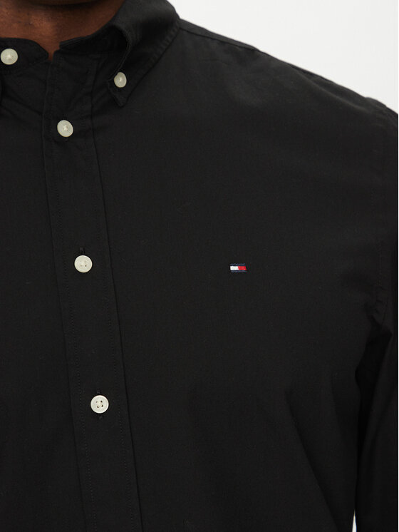 Tommy Hilfiger Tommy Hilfiger Košile Core Flex MW0MW39988 Černá Regular Fit