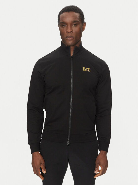 EA7 Emporio Armani EA7 Emporio Armani Pulóver 8NPM31 PJVRZ MC004 Fekete Regular Fit