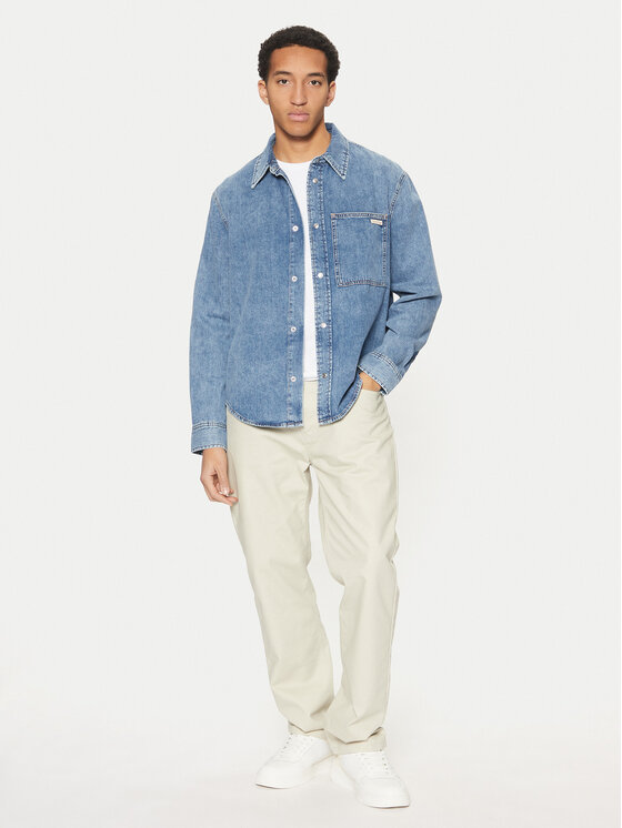 Calvin Klein Jeans Calvin Klein Jeans Koszula jeansowa J30J326561 Niebieski Regular Fit