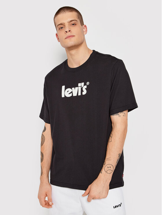 Levi's® T-shirt 16143-0391 Crna Relaxed Fit