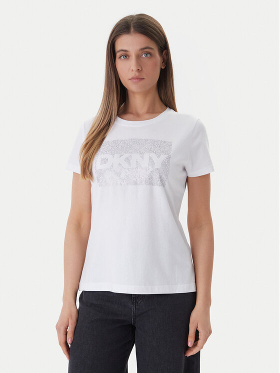 DKNY DKNY T-särk DJ6T1701 Valge Regular Fit