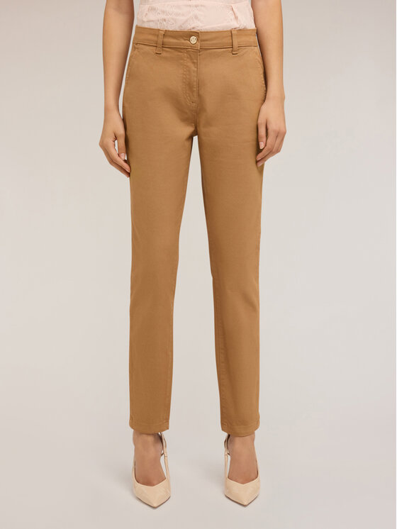 Motivi Motivi Pantaloni di tessuto P729Q004059N022 Marrone Boy Fit