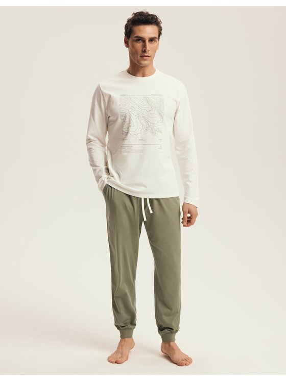 Henderson Henderson Piżama 43464 Zielony Regular Fit