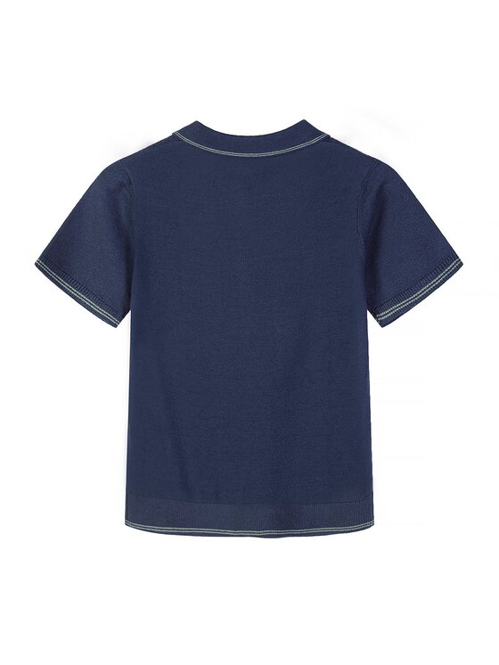 minoti minoti Polo 29KNIT253 Granatowy Regular Fit