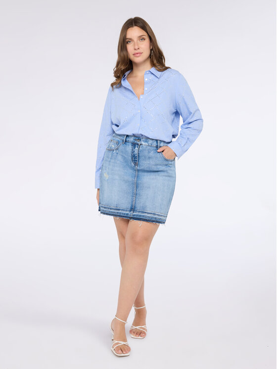 Fiorella Rubino Fiorella Rubino Camicia 5118T001365N0R4 Turchese A-Line Fit