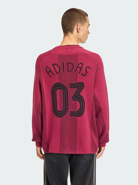 adidas adidas Longsleeve 158369 Czerwony Loose Fit