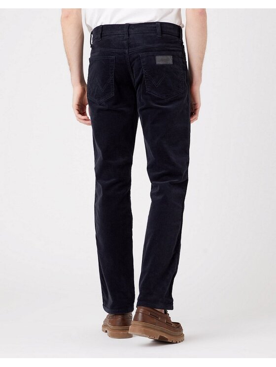 Wrangler Wrangler Spodnie materiałowe TEXAS SLIM Niebieski Slim Fit