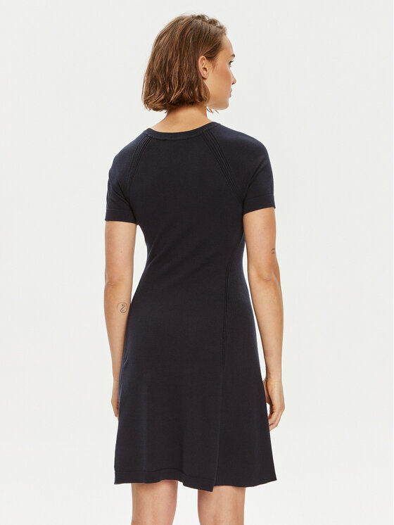 Tommy Hilfiger Tommy Hilfiger Rochie de zi WW0WW42461 Bleumarin Slim Fit