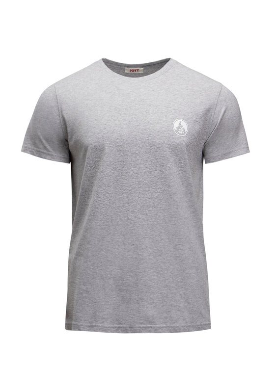 Jott Jott T-Shirt Pietro Logo Szary Regular Fit