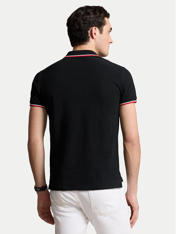 Polo Ralph Lauren Polo Ralph Lauren Polokošeľa Ssl 710842621001 Čierna Slim Fit