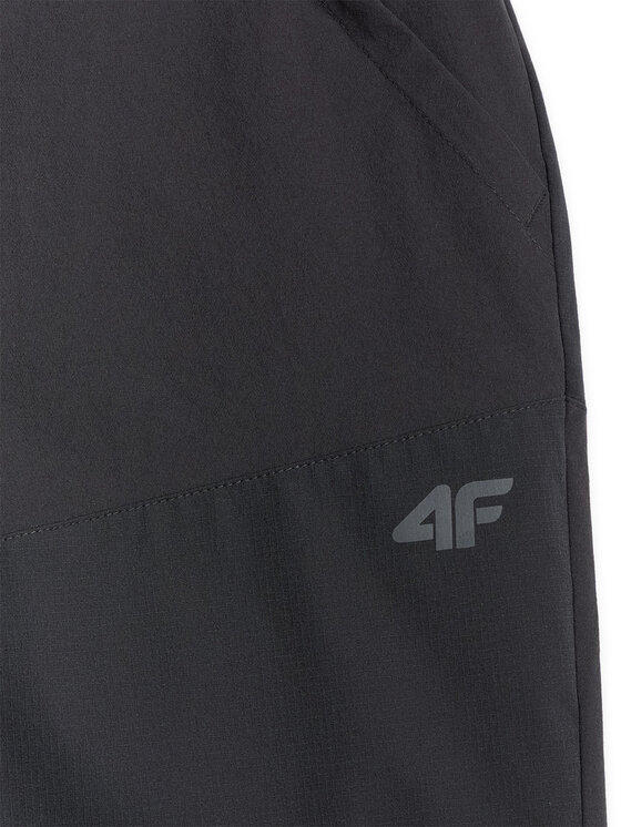 4F 4F Szorty sportowe TREKKING Czarny Regular Fit