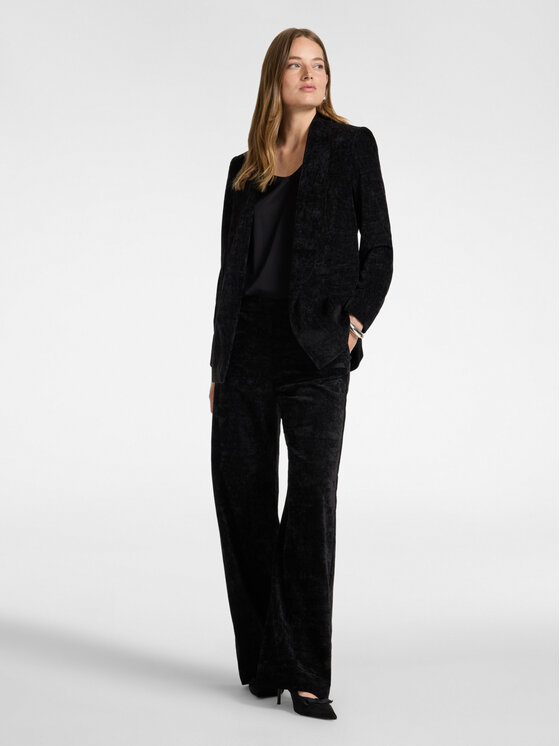 Elena Mirò Elena Mirò Pantaloni di tessuto P073P000605N050 Nero Flare Fit
