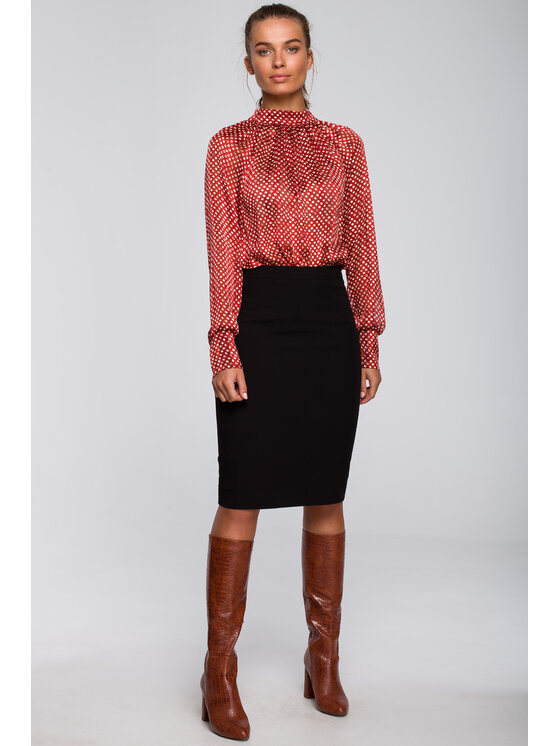 Stylove Stylove Blúzka S235 Červená Regular Fit