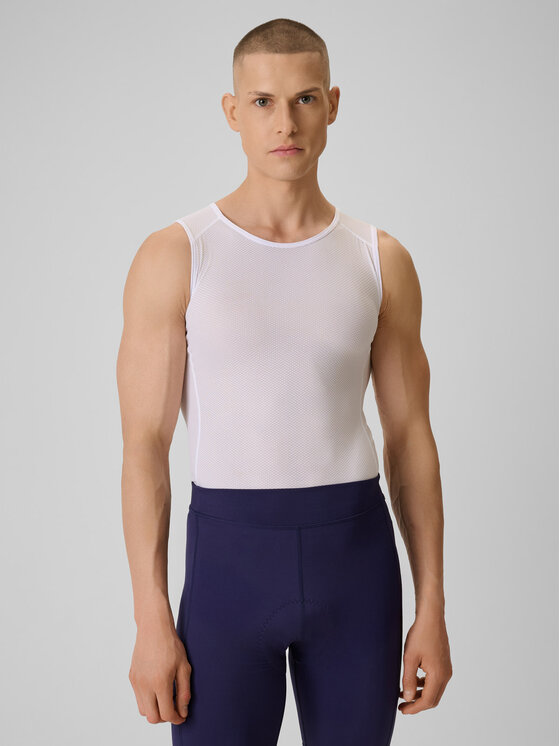 4F 4F Koszulka rowerowa ALTERNATIVE PATH Biały Slim Fit