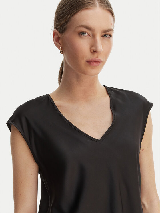 Rinascimento Rinascimento Bluză CFC0127631003 Negru Regular Fit