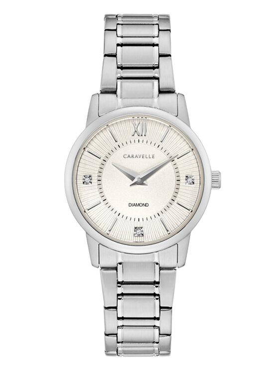 Zegarek Caravelle, Srebrny, Caravelle Diamond 43P111