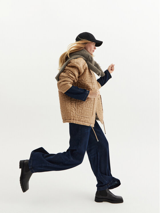 Munthe Munthe Πουλόβερ Taccu 243160724373 Καφέ Loose Fit
